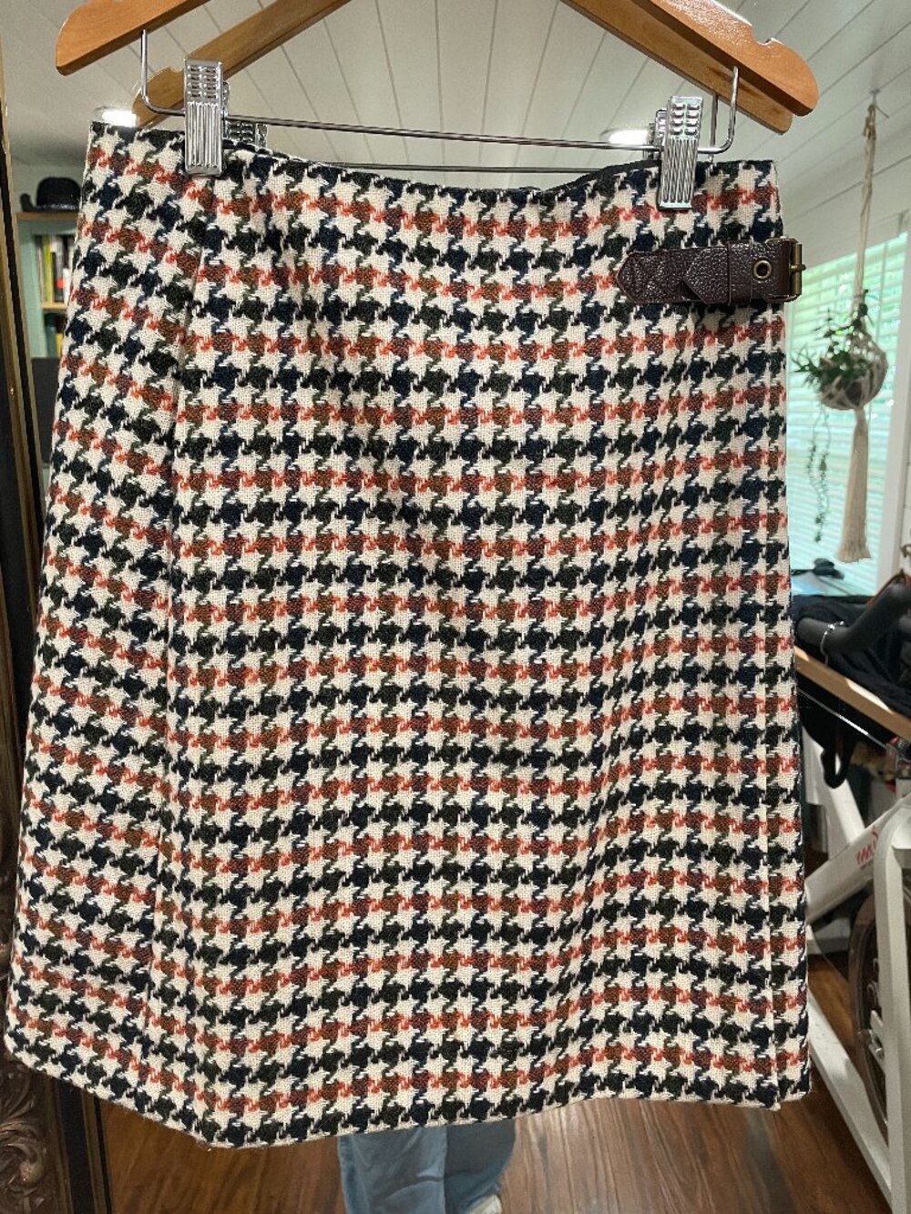 Boden British Tweed Wrap Skirt – Size 2R (UK 6R)